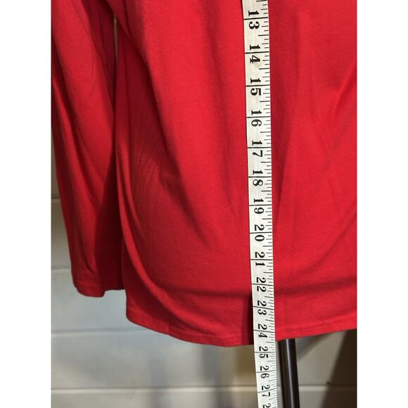 Berek Vintage Christmas Long Sleeve Shirt Zebra Scarf Red Size Large - Picture 6 of 11